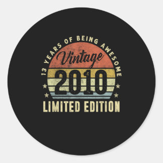 13 jaar oude  editie 2010 Limited Edition 13th Bir Ronde Sticker