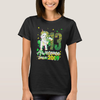 13 jaar oude eenhoorn flost 13e verjaardag eenhoor t-shirt
