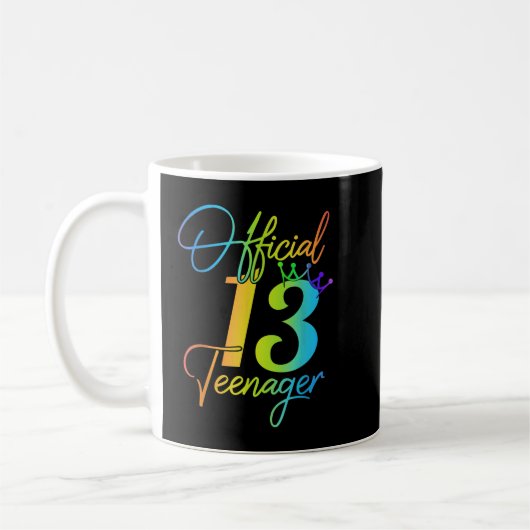 13 jaar oude geschenken 13 officiële tiener 13e ge koffiemok (Links)