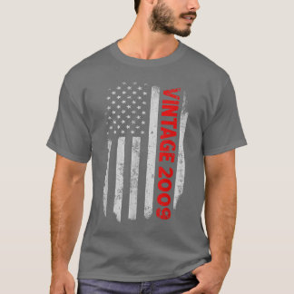13 jaar oude geschenken  2009 Amerikaanse vlag 13d T-shirt