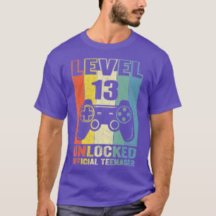 13 jaar oude jongens 13e verjaardag niveau 13 niet t-shirt