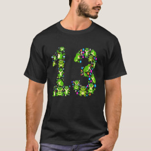 13 jaar oude kikker 13e verjaardag van de partij B T-shirt
