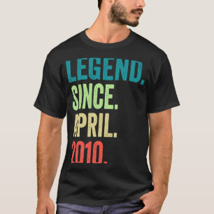 13 jaar oude legend sinds april 2010 13e verjaarda t-shirt