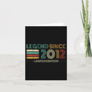13 jaar oude legende sinds 2012 13e verjaardag kaart