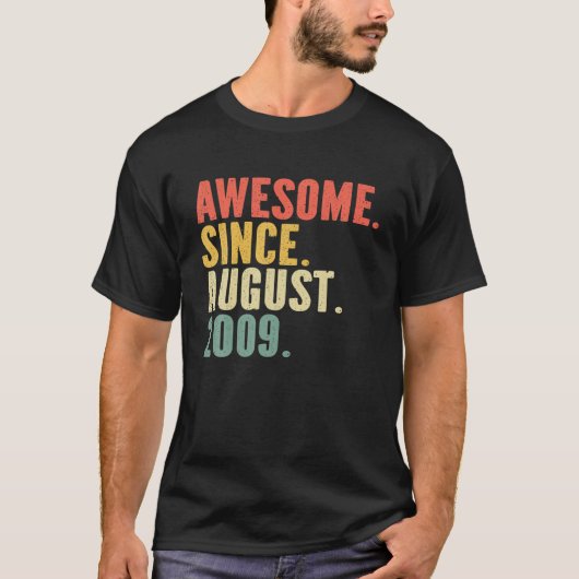 13 jaar oude legering sinds augustus 2009 13e t-shirt (Voorkant)