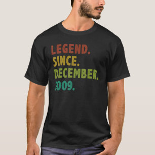 13 jaar oude leggende sinds december 2009 13e gebo t-shirt
