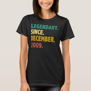 13 jaar oude leggende sinds december 2009 13e gebo t-shirt