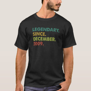 13 jaar oude leggende sinds december 2009 13e gebo t-shirt