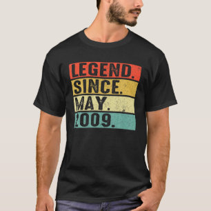 13 jaar oude leggende sinds mei 2009 13e verjaarda t-shirt