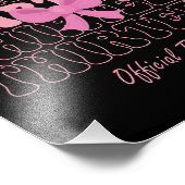 13 Jaar Oude Roze Coquette Bow Officiële Tiener 13 Foto Afdruk (Hoek)