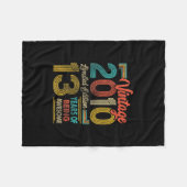 13 jaar oude Vintage 2010 Geschenken 13e verjaarda Fleece Deken (Voorkant (Horizontaal))