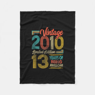 13 jaar oude Vintage 2010 Geschenken 13e verjaarda Fleece Deken