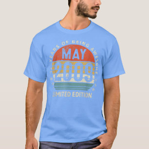13 jaar oude Vintage mei 2009 Limited Edition 13th T-shirt