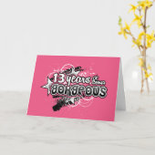 13 jaar prachtige dag (13e verjaardag) kaart (Gele Bloem)