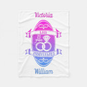 13 jaar traditionele Lace 13th bruiloft Fleece Deken (Voorkant)