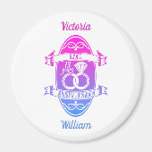 13 jaar traditionele Lace 13th bruiloft Magneet (Voorkant)