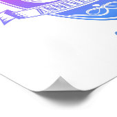 13 jaar traditionele Lace 13th bruiloft Poster (Hoek)