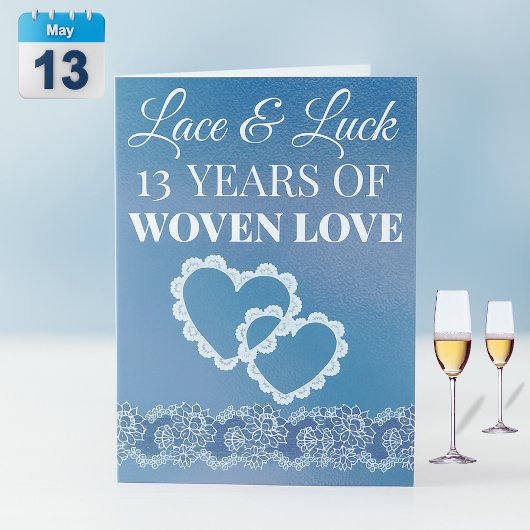 13 Jaar van Verweven Liefde Kaart