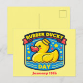 13 jan - Rubber Ducky Day Briefkaart (Voorkant / Achterkant)