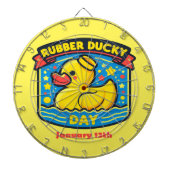 13 jan - Rubber Ducky Day Dartbord (Voorkant)