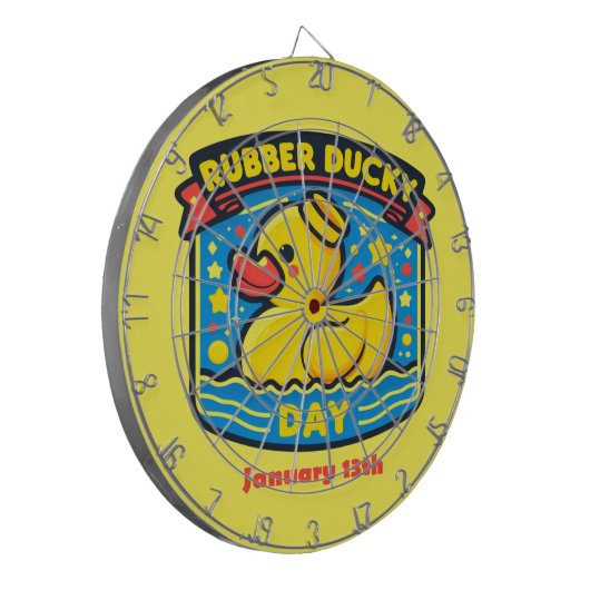 13 jan - Rubber Ducky Day Dartbord (Voorkant Links)