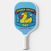 13 jan - Rubber Ducky Day Pickleball Paddle (Achterkant)