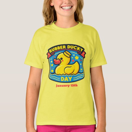 13 jan - Rubber Ducky Day T-shirt (Voorkant)