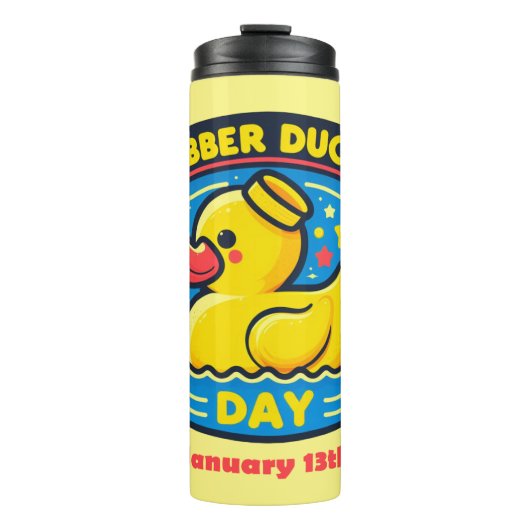 13 jan - Rubber Ducky Day Thermosbeker (Voorkant)