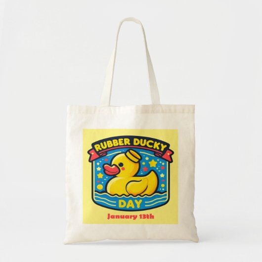 13 jan - Rubber Ducky Day Tote Bag (Voorkant)