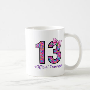 13-jarige Coquette Boog Officiële Tiener 13e Bi Koffiemok