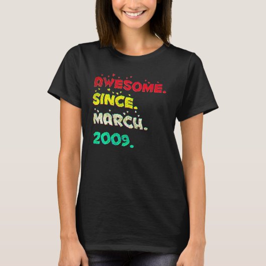 13-jarige maart 2009 3 t-shirt (Voorkant)