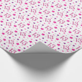 13-jarige verjaardag Dertienjarige tienjarige tien Cadeaupapier (Hoek)