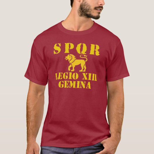 13 Julius Caesar 13th Gemini Roman Legion T-shirt (Voorkant)