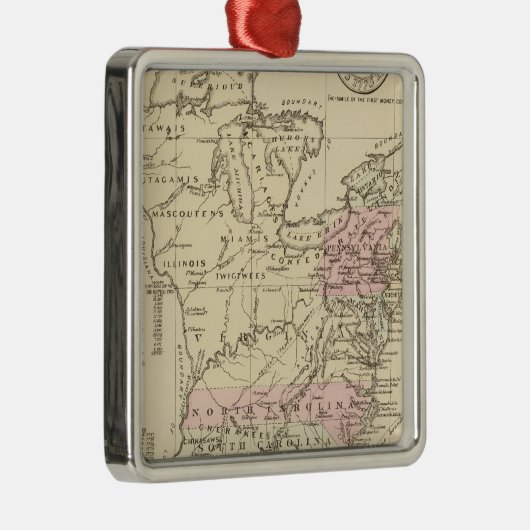 13 kolonies 1776 metalen ornament (Rechts)