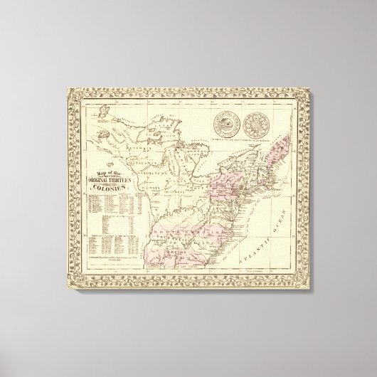 13 kolonies canvas afdruk (Voorkant)