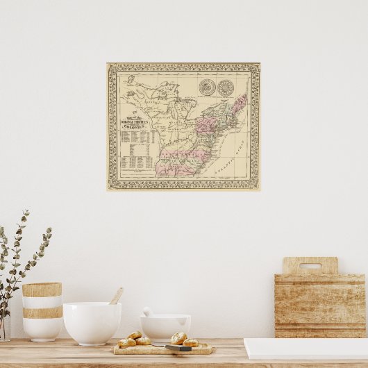 13 kolonies poster (Keuken)