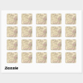 13 kolonies vierkante sticker (Vel)