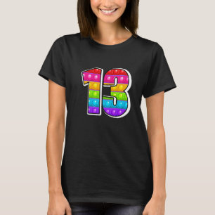 13 Kutest Capital Number13 Alphabet Funny Poppin K T-shirt