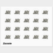 13 Lucky Black Cats Sticker (Vel)