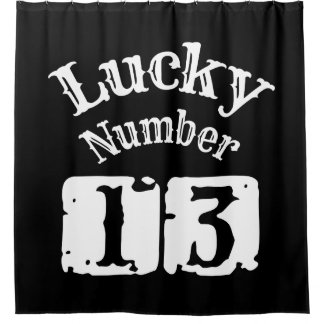 13 - Lucky Number 13 Luck Douchegordijn