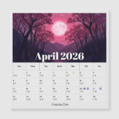 13-Maand Maanfase Dierenriem April Kalender (Voorkant)