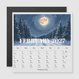 13-Maand Maanfase Dierenriem februari Kalender