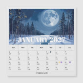 13-Maand Maanfase Dierenriem januari Kalender (Voorkant)