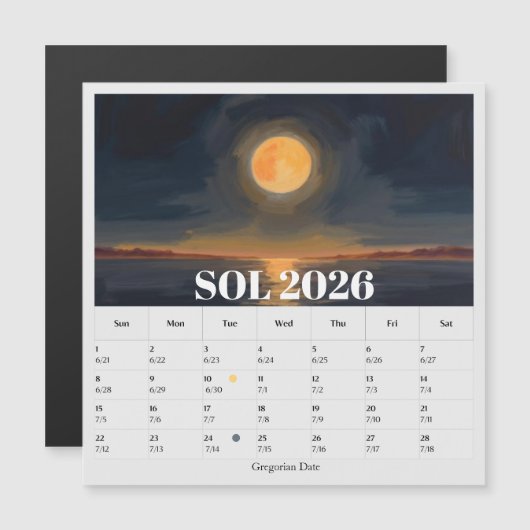 13-Maand Maanfase Dierenriem Kalender (Voorkant / Achterkant)