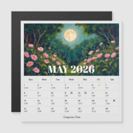 13-Maand Maanfase Dierenriem Mei Kalender