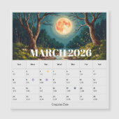 13-Maandse Maanfase Dierenriem Maart Kalender (Voorkant)