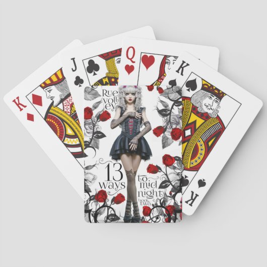 13 Manieren naar Midnight book twee speelkaarten. Pokerkaarten (Achterkant)