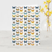 13 mooie vlinders insect kunst aquarel kaart (Gele Bloem)