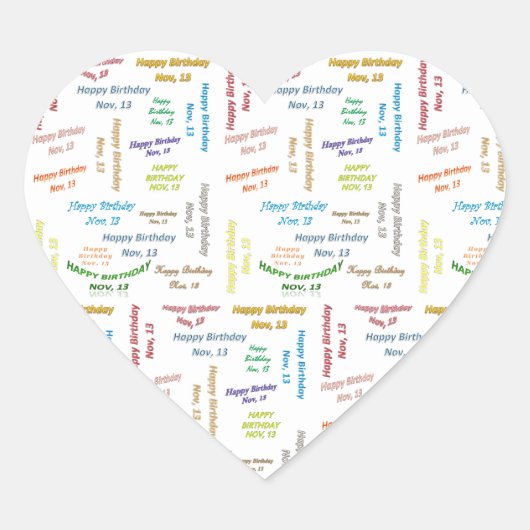 13 november, 13 oktober Sticker (Voorkant)