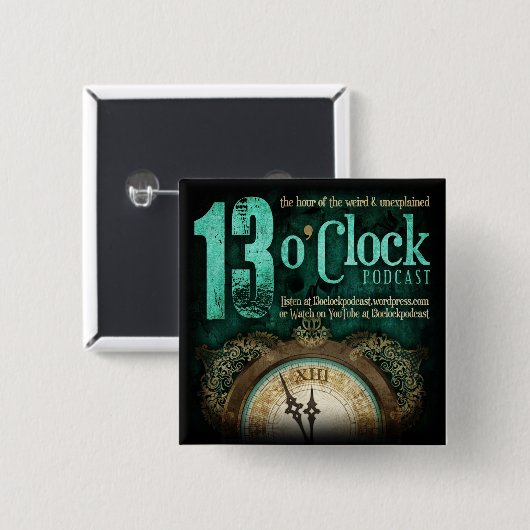 13 O'Clock Fancy Logo Button (Voorkant /achterkant)